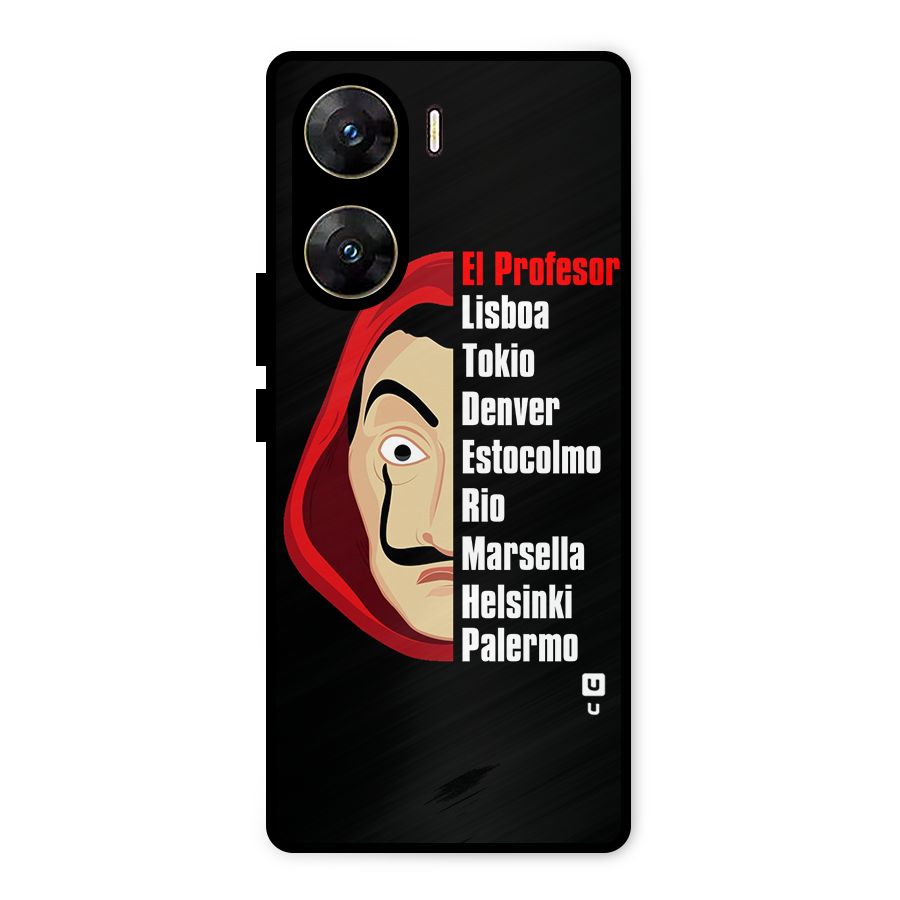 All Members Money Heist Metal Back Case for Vivo V29e