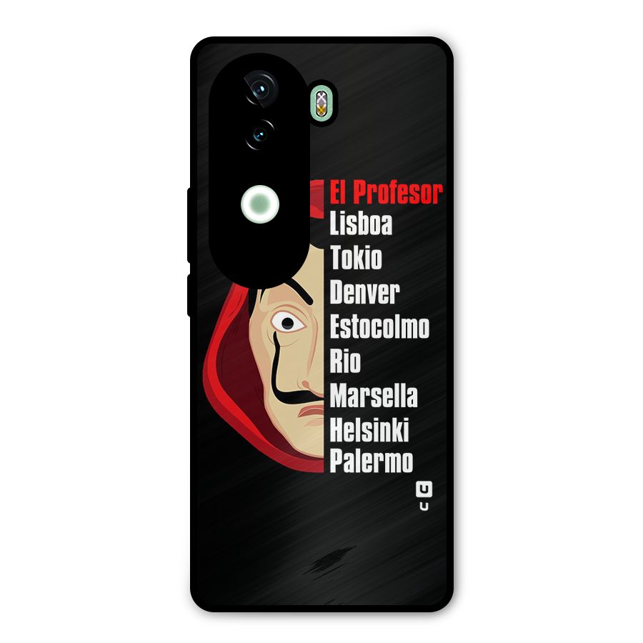 All Members Money Heist Metal Back Case for Vivo V40e