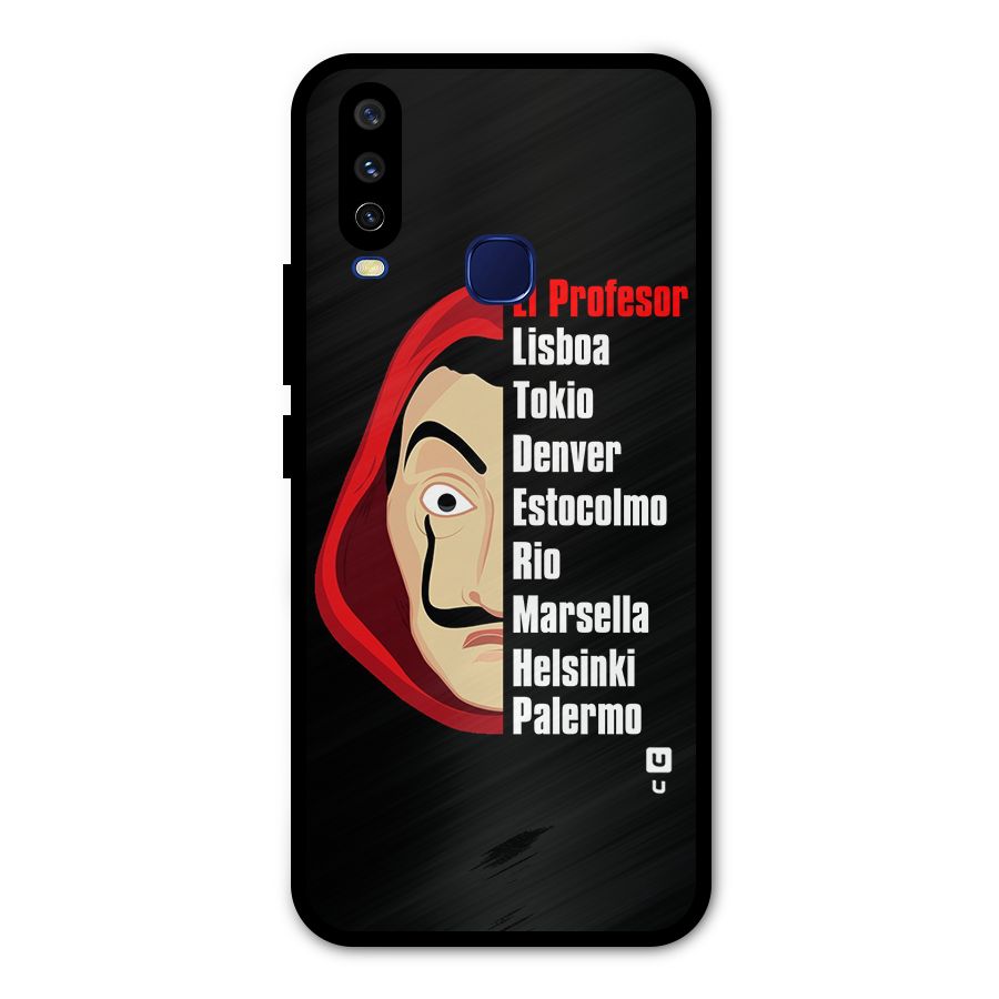 All Members Money Heist Metal Back Case for Vivo Y15
