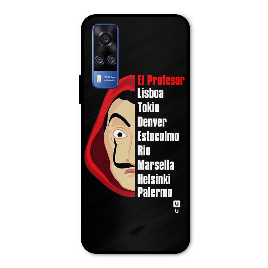 All Members Money Heist Metal Back Case for Vivo Y31