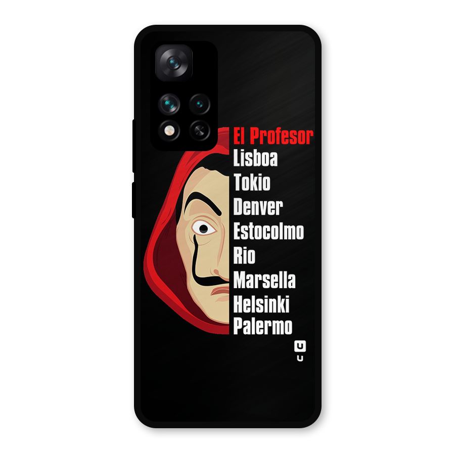 All Members Money Heist Metal Back Case for Xiaomi 11i Hypercharge 5G