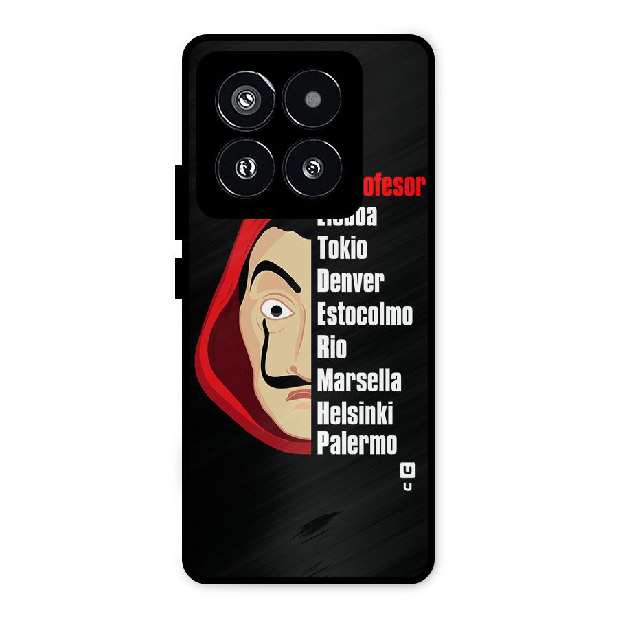 All Members Money Heist Metal Back Case for Xiaomi 14 Pro