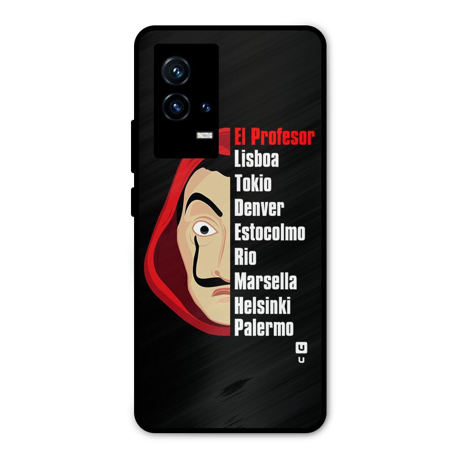 All Members Money Heist Metal Back Case for iQOO 9 5G