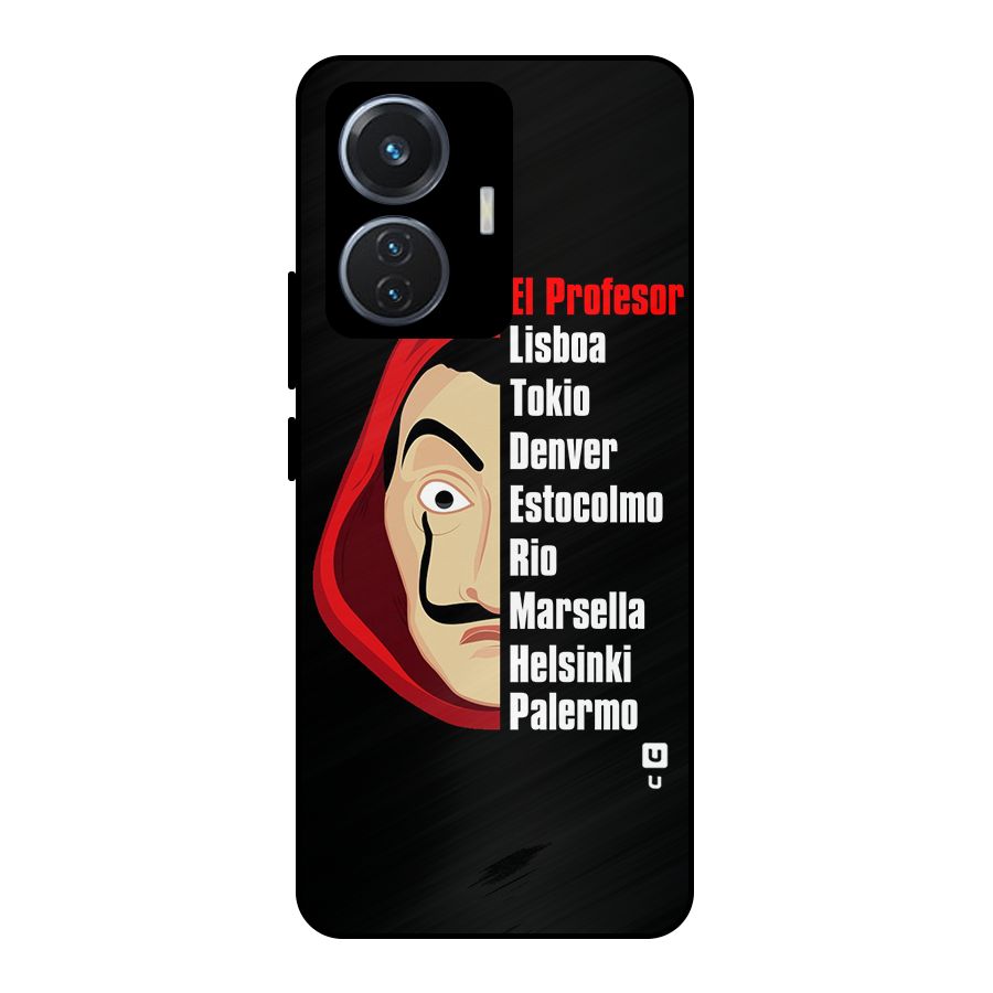 All Members Money Heist Metal Back Case for iQOO Z6 44W