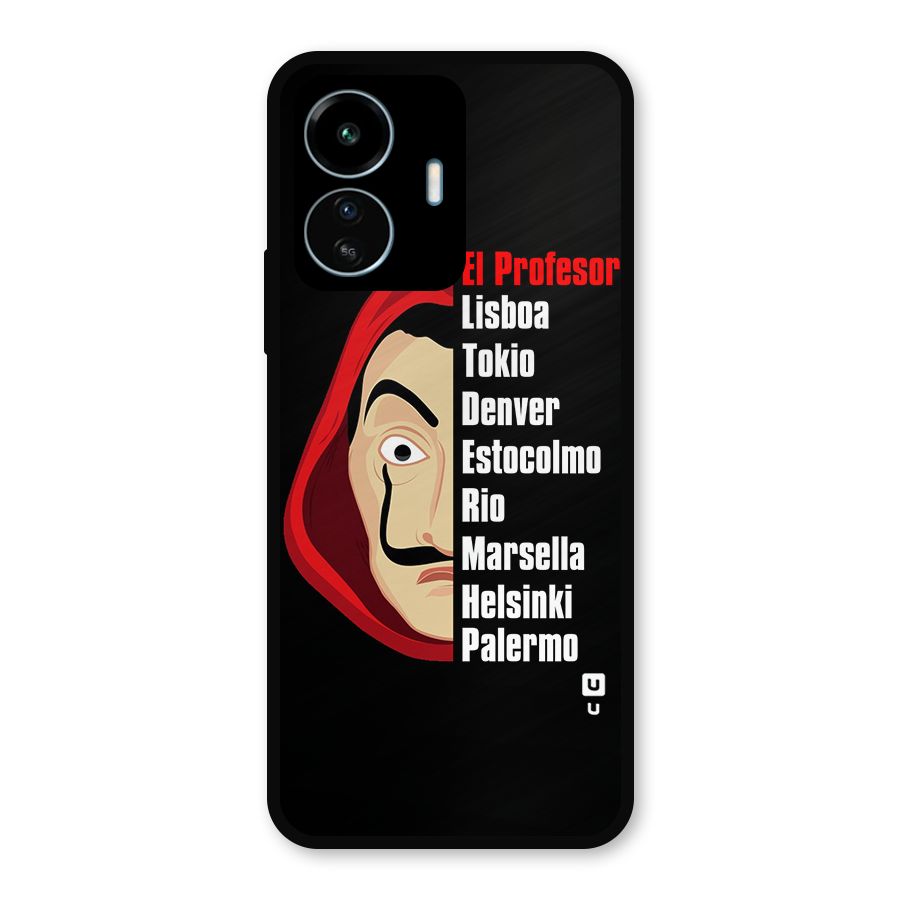 All Members Money Heist Metal Back Case for vivo iQOO Z6 Lite 5G