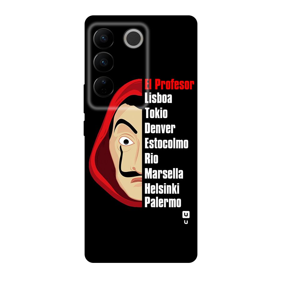 All Members Money Heist Original Polycarbonate Back Case for Vivo V27