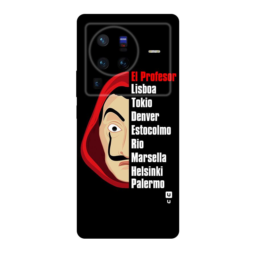 All Members Money Heist Original Polycarbonate Back Case for Vivo X80