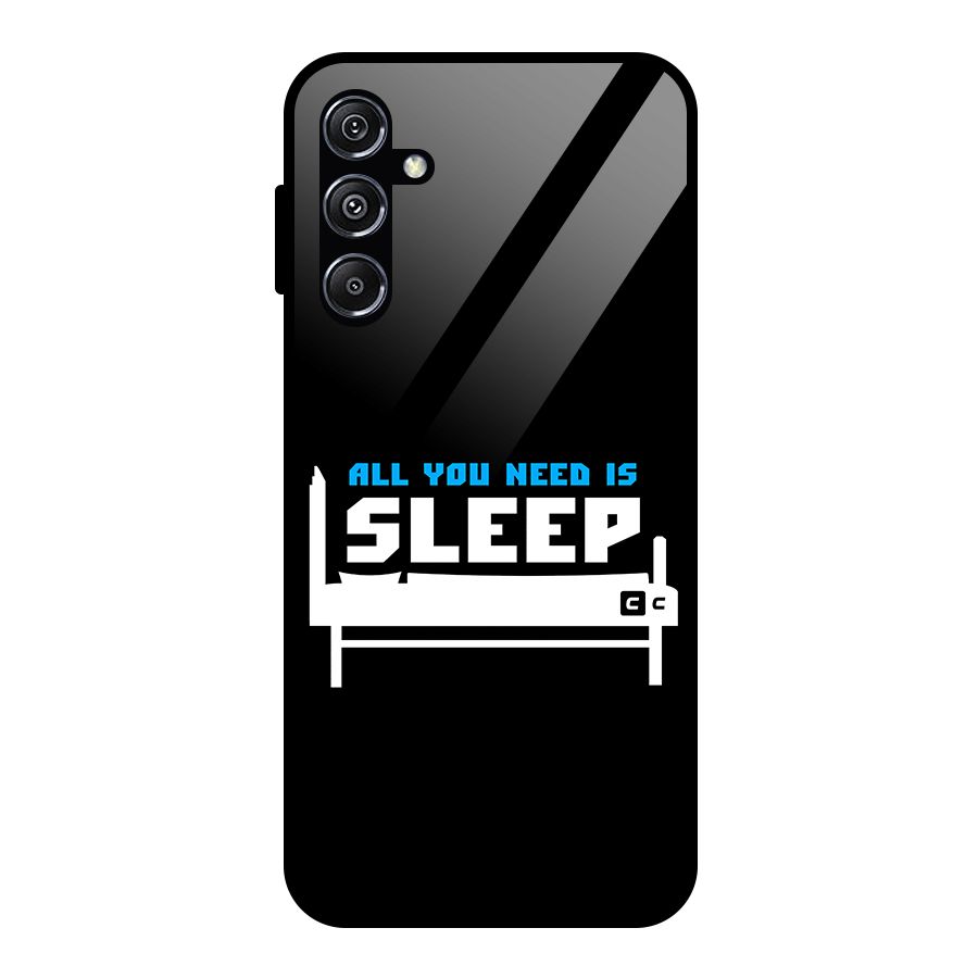 All You Need Sleep Glass Back Case for Galaxy M34 5G