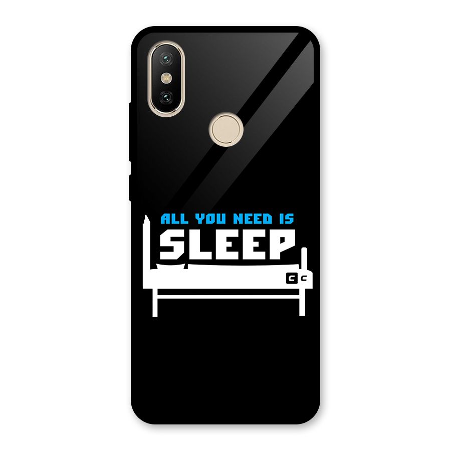 All You Need Sleep Glass Back Case for Redmi A2