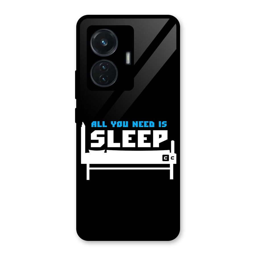All You Need Sleep Glass Back Case for iQOO Z6 44W