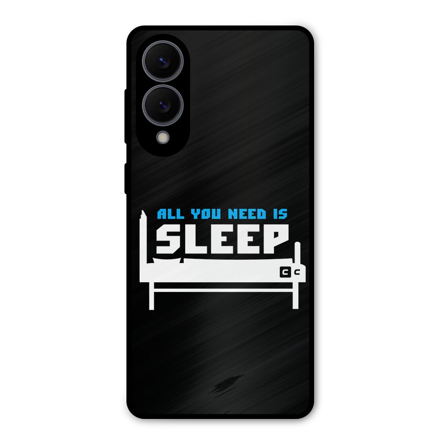 All You Need Sleep Metal Back Case for Galaxy S25 Edge