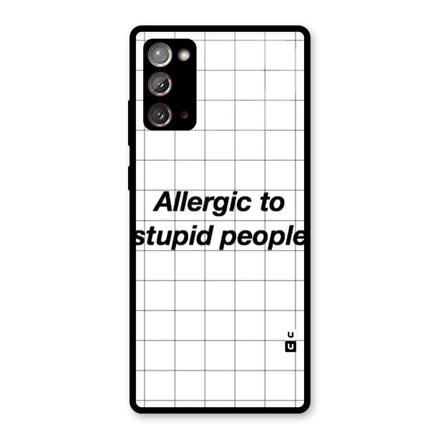 Allergic Glass Back Case for Galaxy Note 20