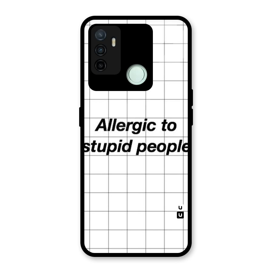Allergic Glass Back Case for Oppo A53
