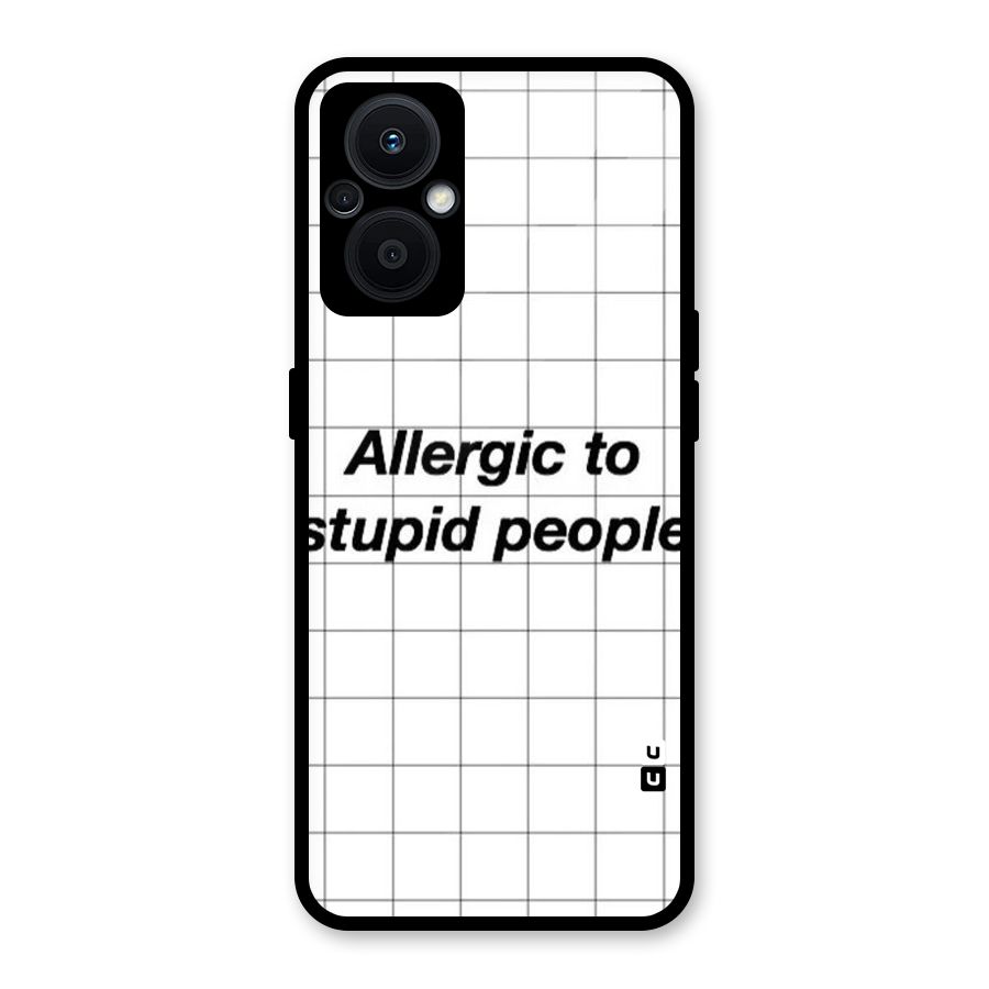 Allergic Glass Back Case for Oppo F21s Pro 5G