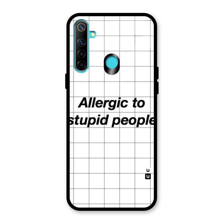 Allergic Glass Back Case for Realme Narzo 10