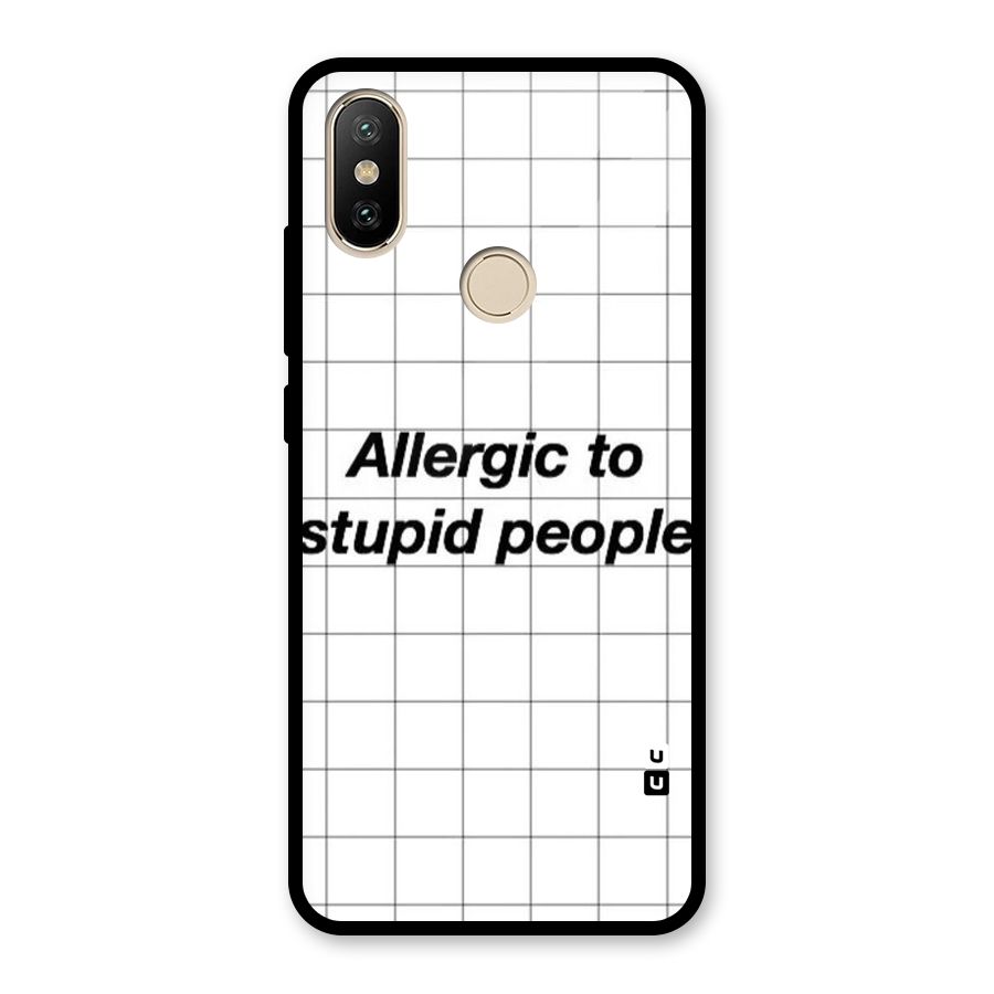 Allergic Glass Back Case for Redmi A2