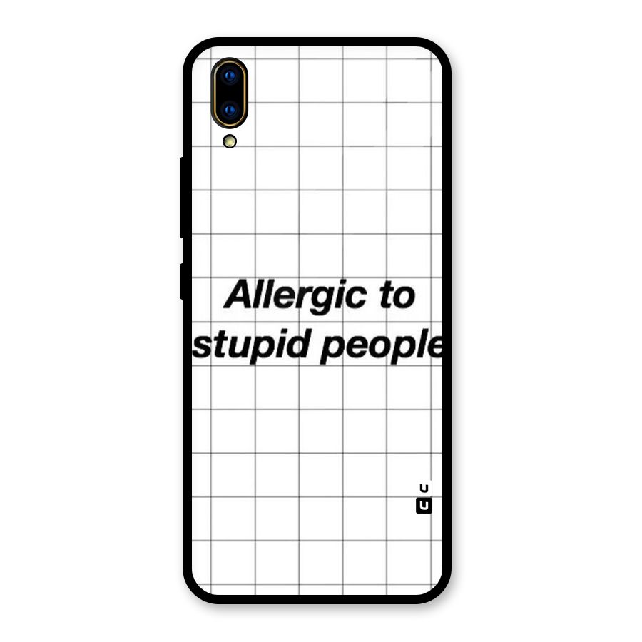 Allergic Glass Back Case for Vivo V11 Pro