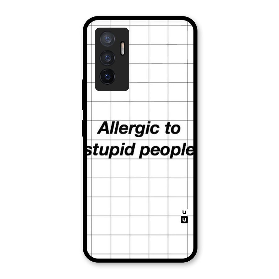 Allergic Glass Back Case for Vivo V23e