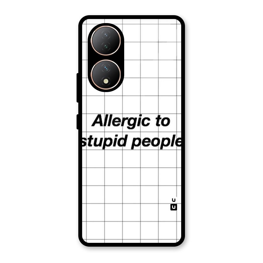 Allergic Glass Back Case for Vivo Y100A