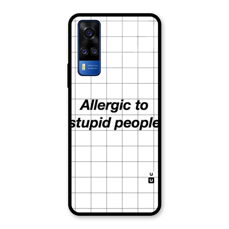 Allergic Glass Back Case for Vivo Y31