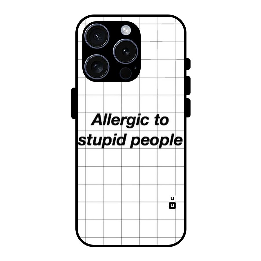 Allergic Glass Back Case for iPhone 15 Pro