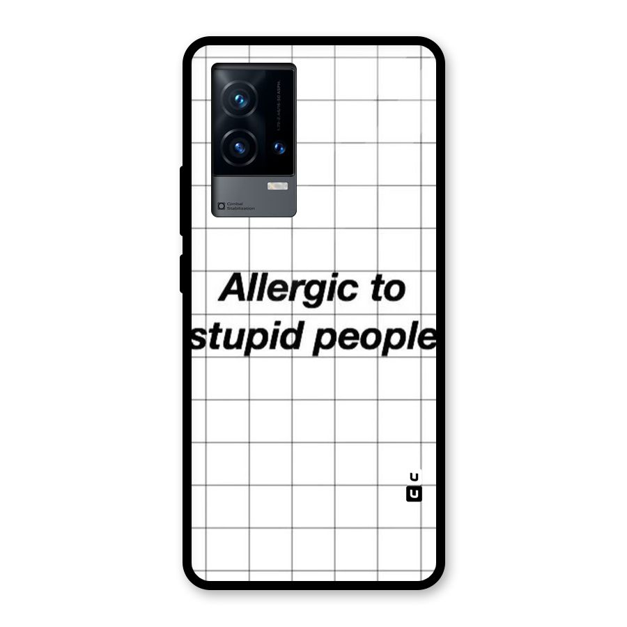 Allergic Glass Back Case for iQOO 9 5G