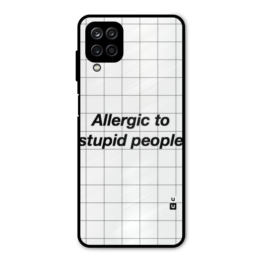Allergic Metal Back Case for Galaxy A12
