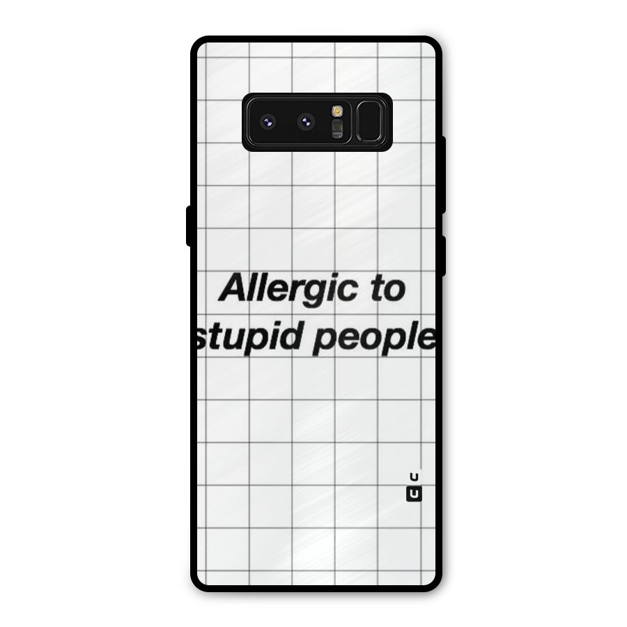 Allergic Metal Back Case for Galaxy Note 8