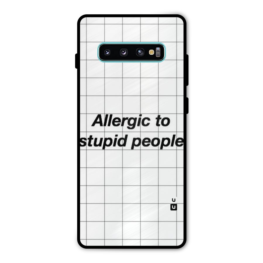 Allergic Metal Back Case for Galaxy S10 Plus