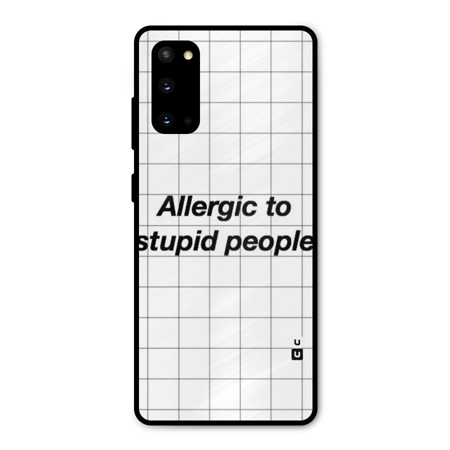 Allergic Metal Back Case for Galaxy S20