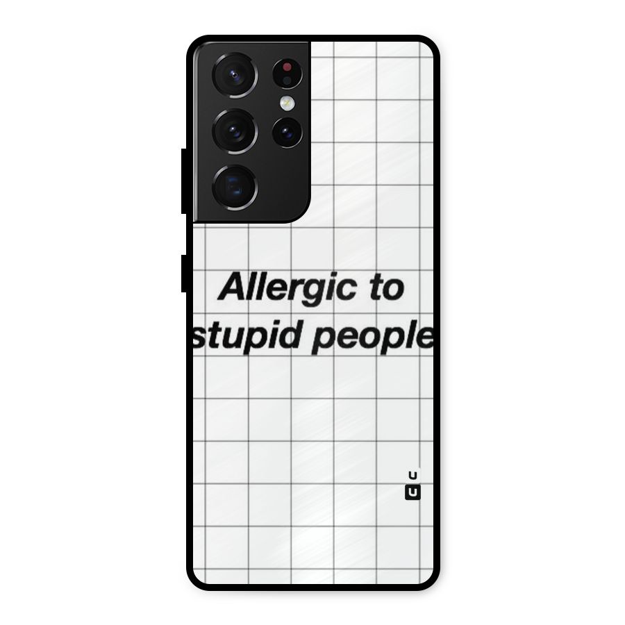 Allergic Metal Back Case for Galaxy S21 Ultra 5G