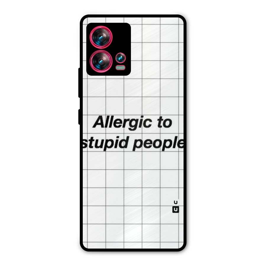 Allergic Metal Back Case for Motorola Edge 30 Fusion