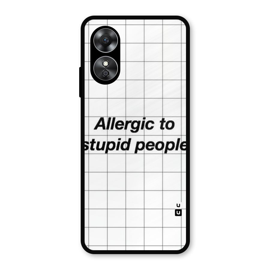 Allergic Metal Back Case for Oppo A17
