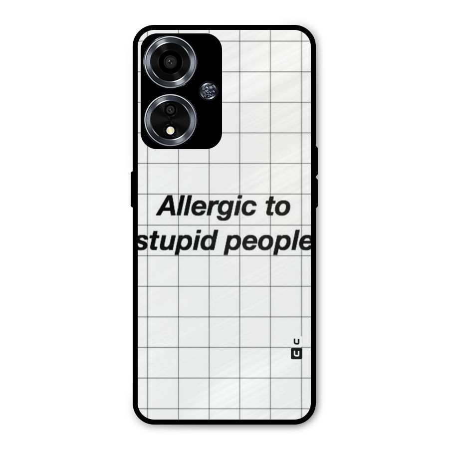 Allergic Metal Back Case for Oppo A59