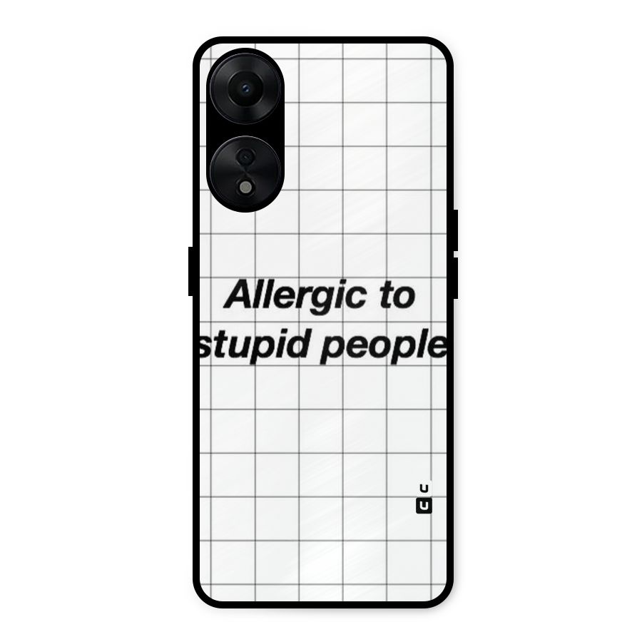 Allergic Metal Back Case for Oppo A78 5G