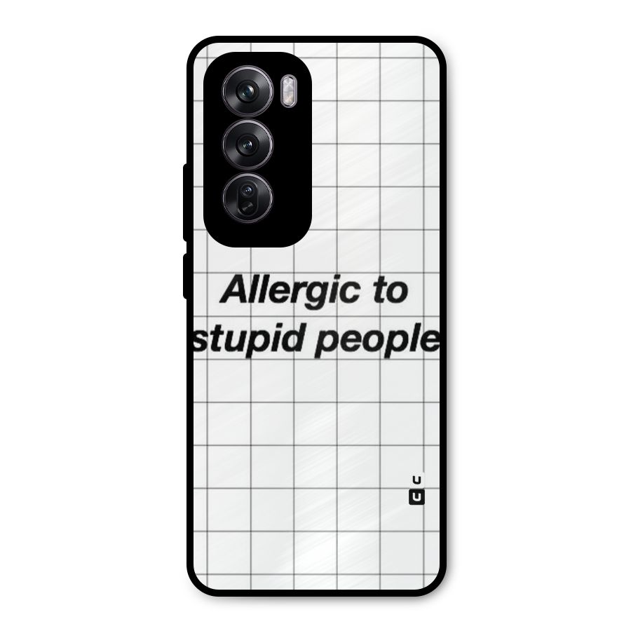 Allergic Metal Back Case for Oppo Reno12 Pro