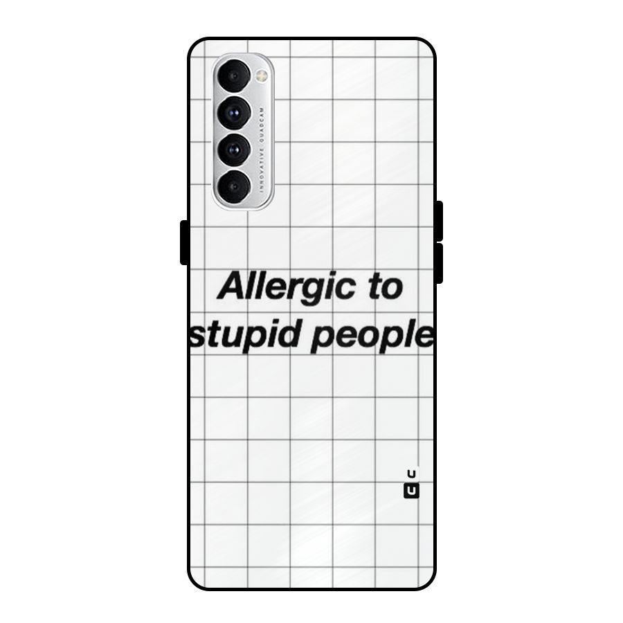 Allergic Metal Back Case for Oppo Reno4 Pro
