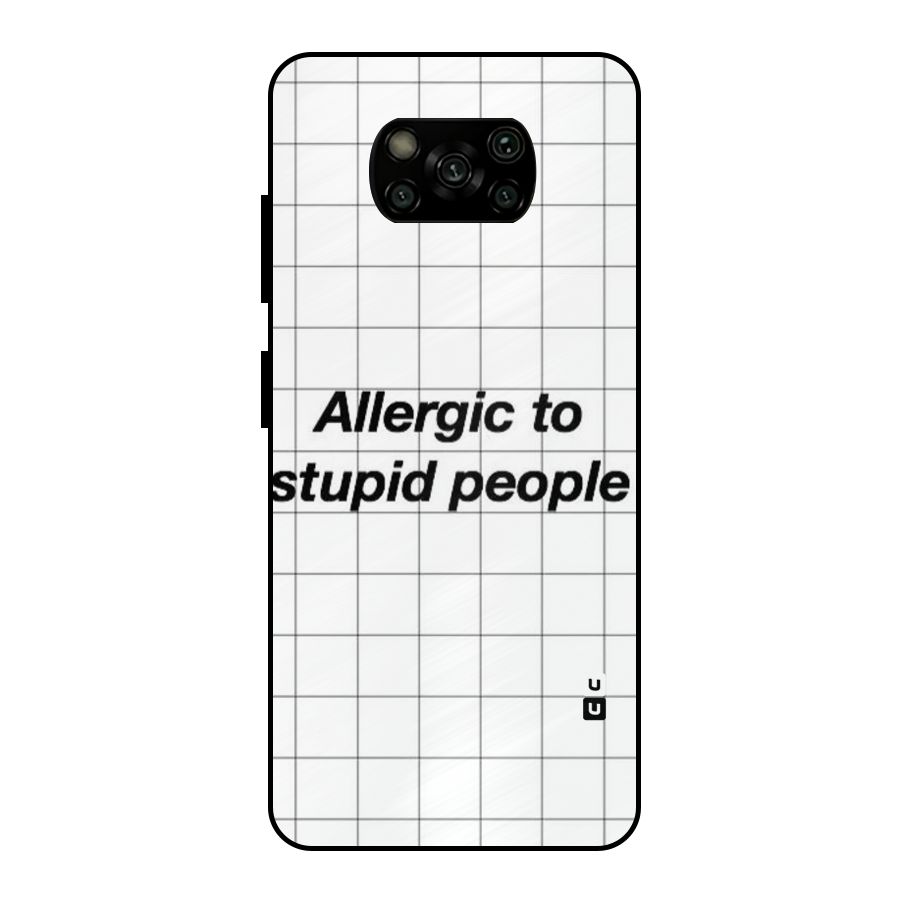 Allergic Metal Back Case for Poco X3