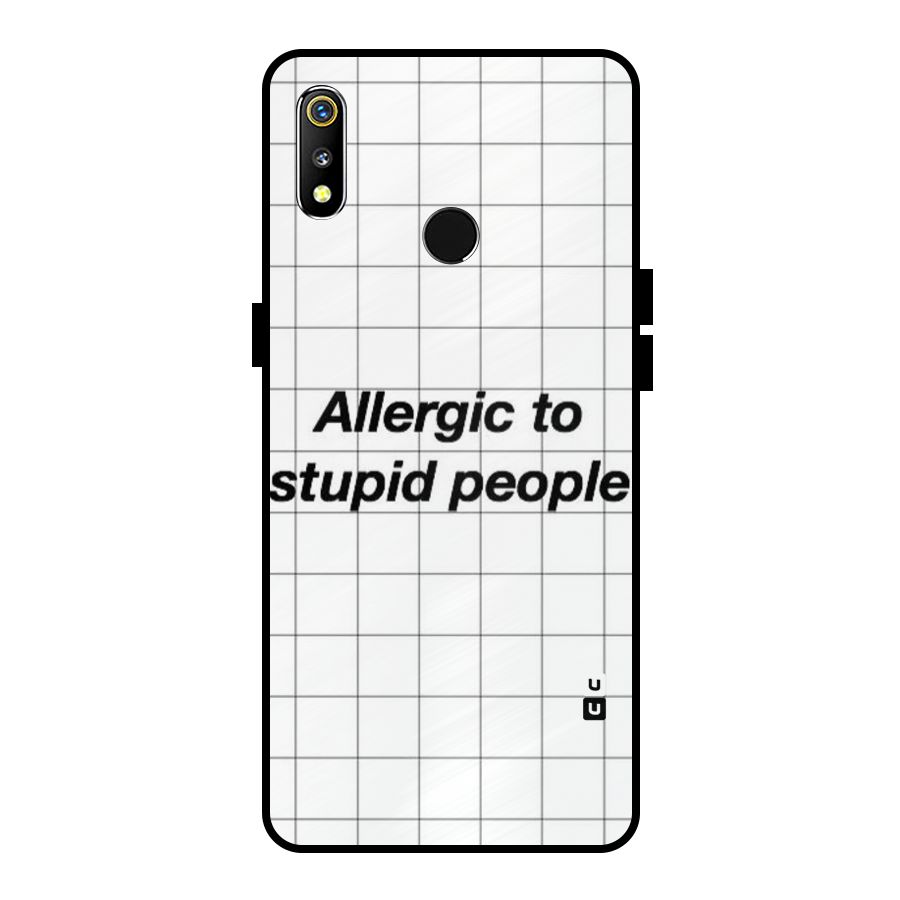 Allergic Metal Back Case for Realme 3i