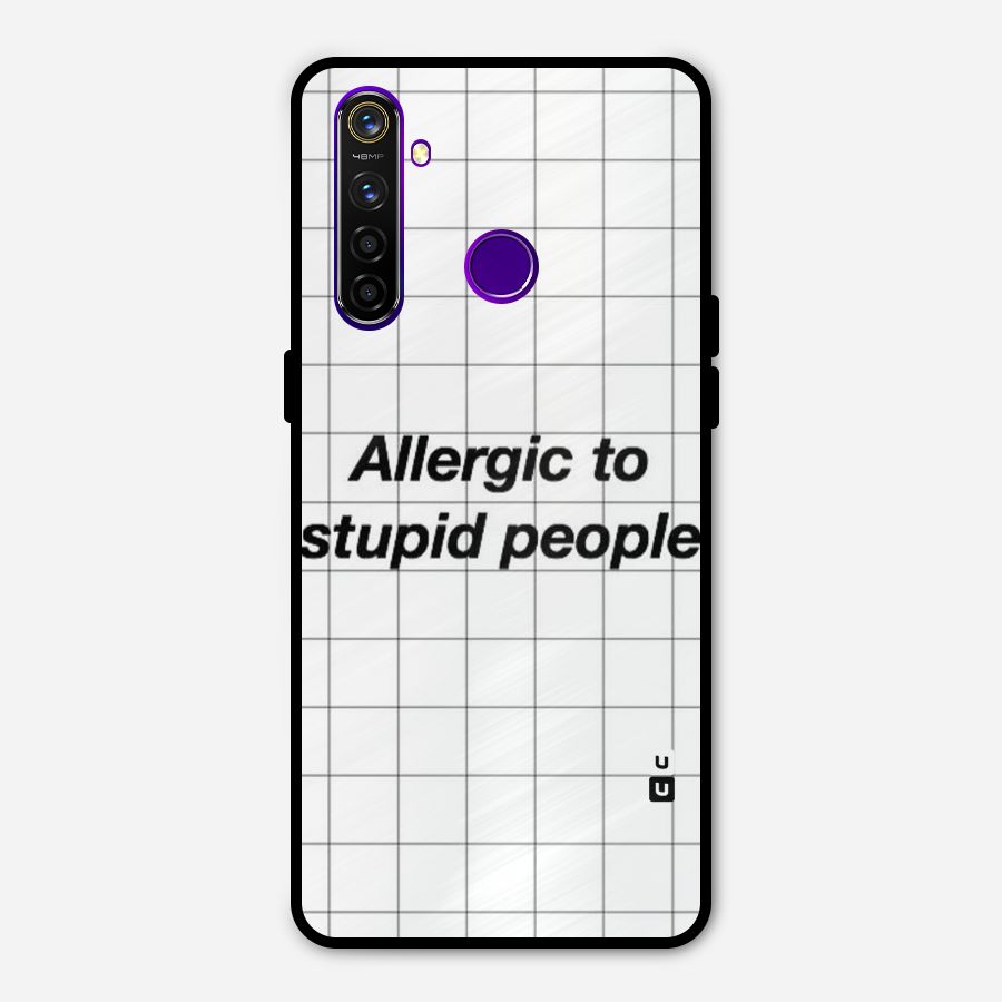 Allergic Metal Back Case for Realme 5 Pro