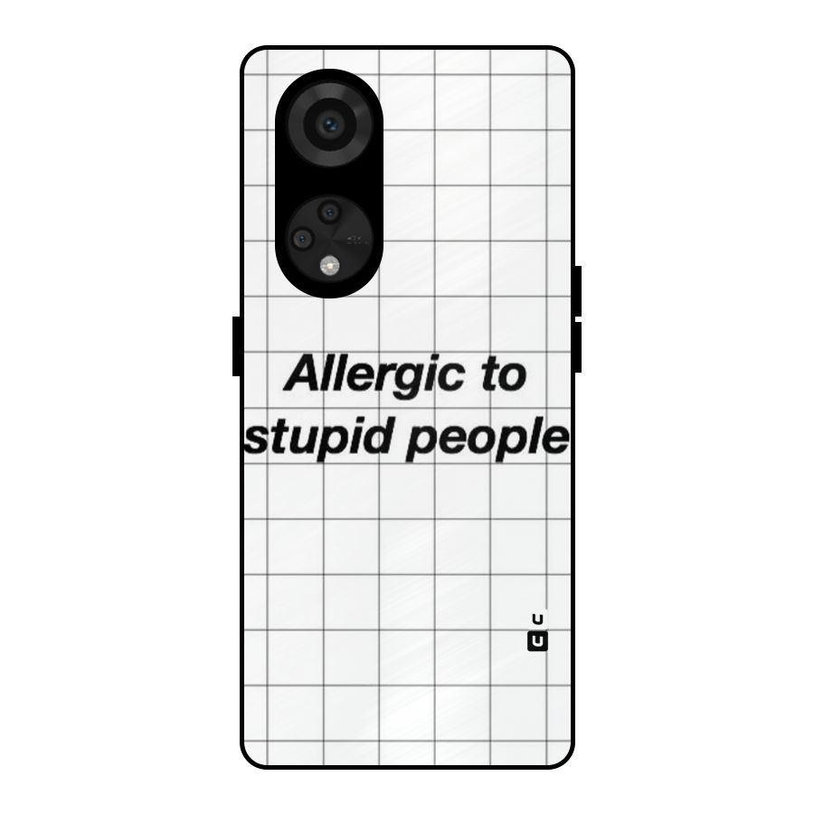 Allergic Metal Back Case for Reno8 T 5G