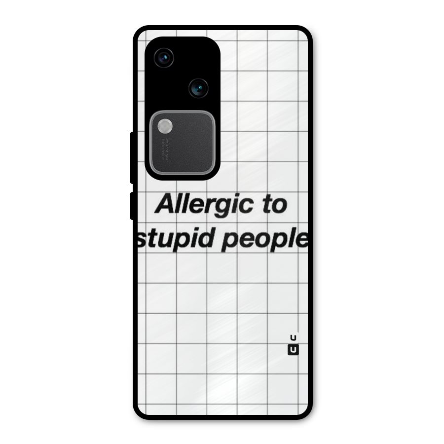 Allergic Metal Back Case for Vivo V30 Pro