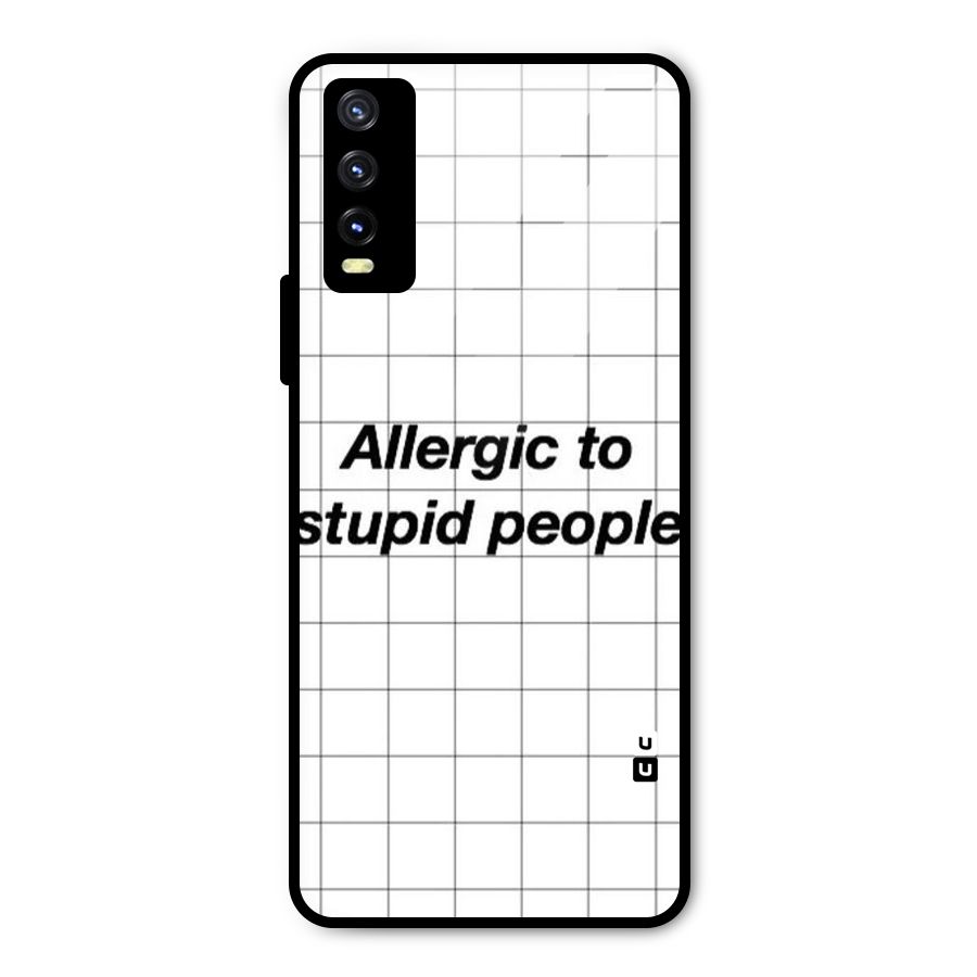 Allergic Metal Back Case for Vivo Y20t