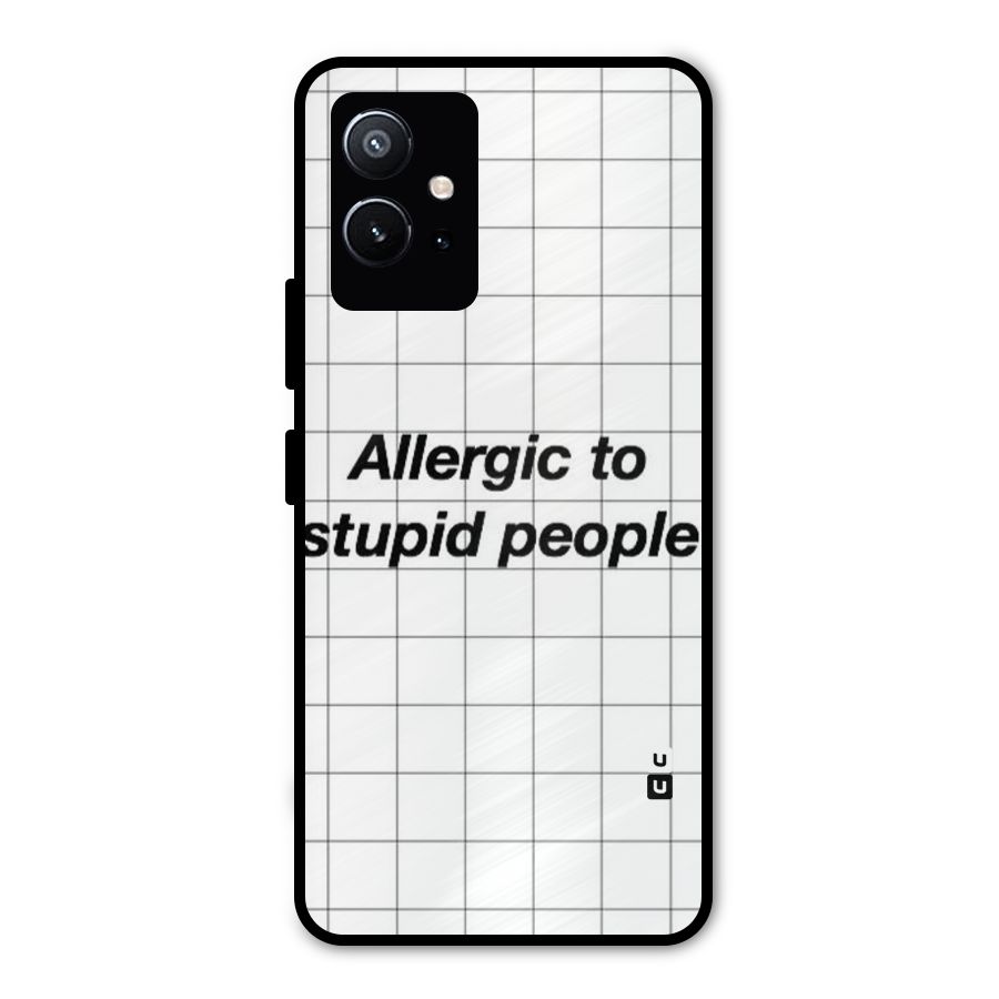 Allergic Metal Back Case for Vivo Y75 5G