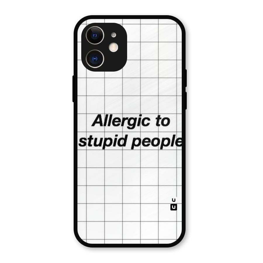 Allergic Metal Back Case for iPhone 12