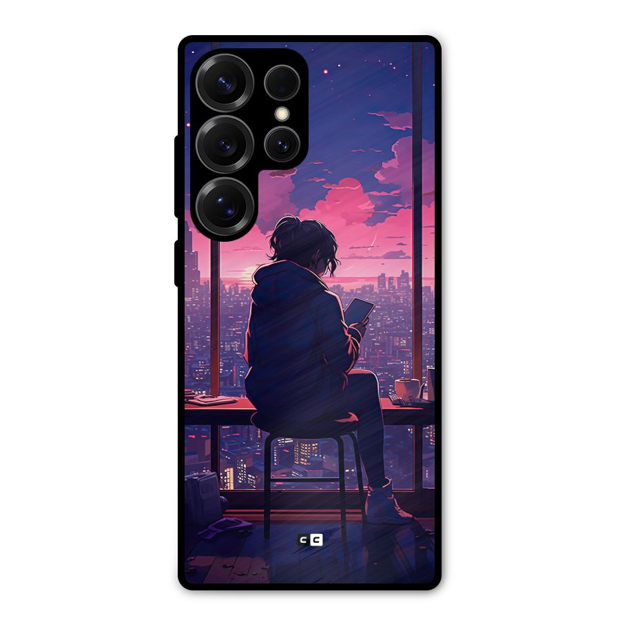 Alone Anime Metal Back Case for Galaxy S25 Ultra