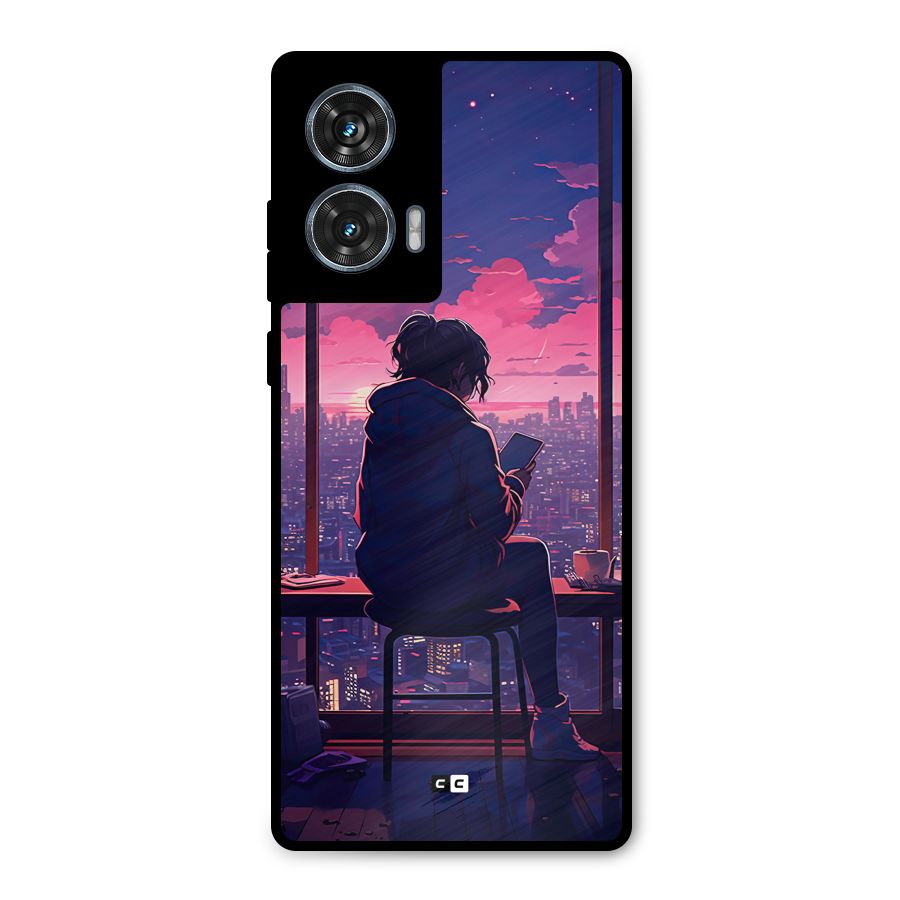 Alone Anime Metal Back Case for Motorola Edge 50 Fusion