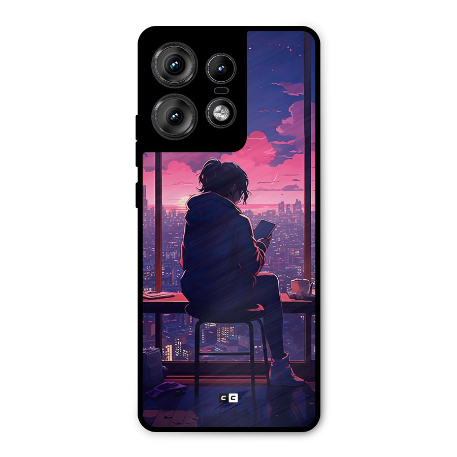 Alone Anime Metal Back Case for Motorola Edge 50 Pro