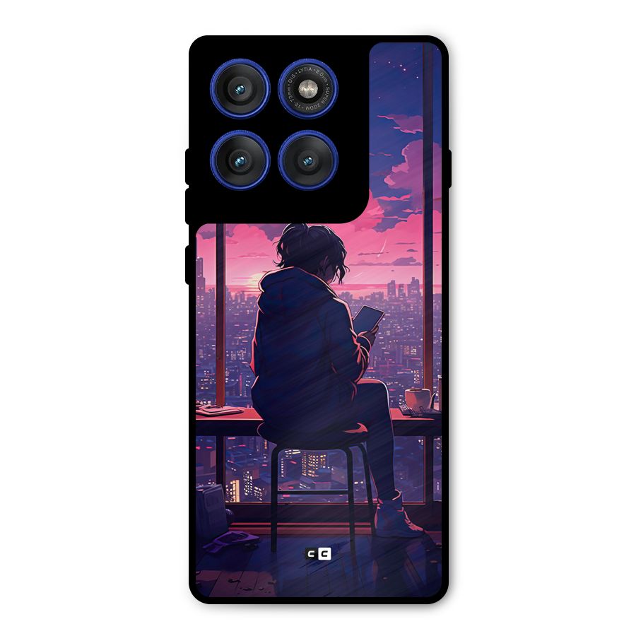 Alone Anime Metal Back Case for Motorola Edge 60 Pro