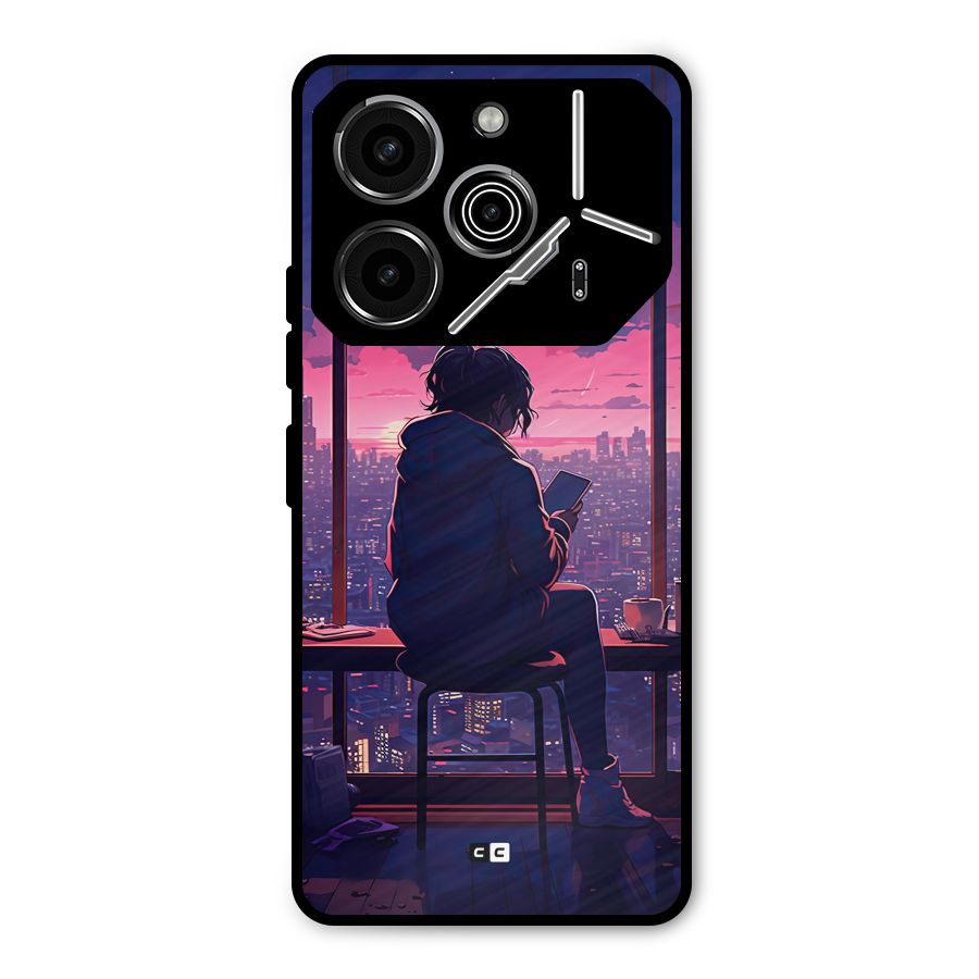 Alone Anime Metal Back Case for Tecno Pova 6 Pro